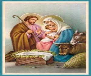 пазл Святое Семейство - Иосифа, Марии и младенца &amp;